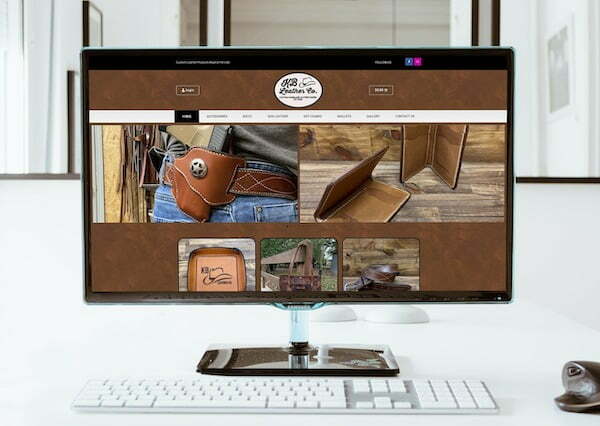 kb leather co web design