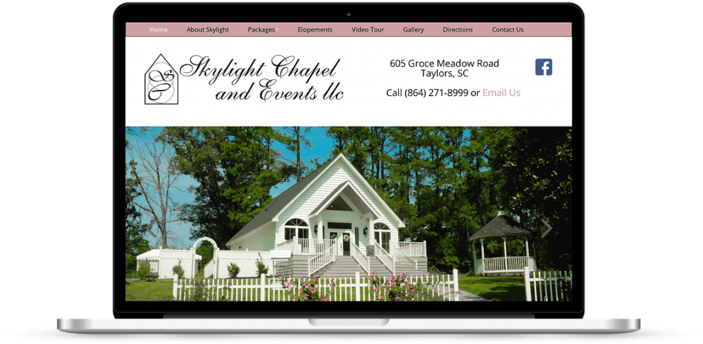 skylight chapel joomla web design greenville