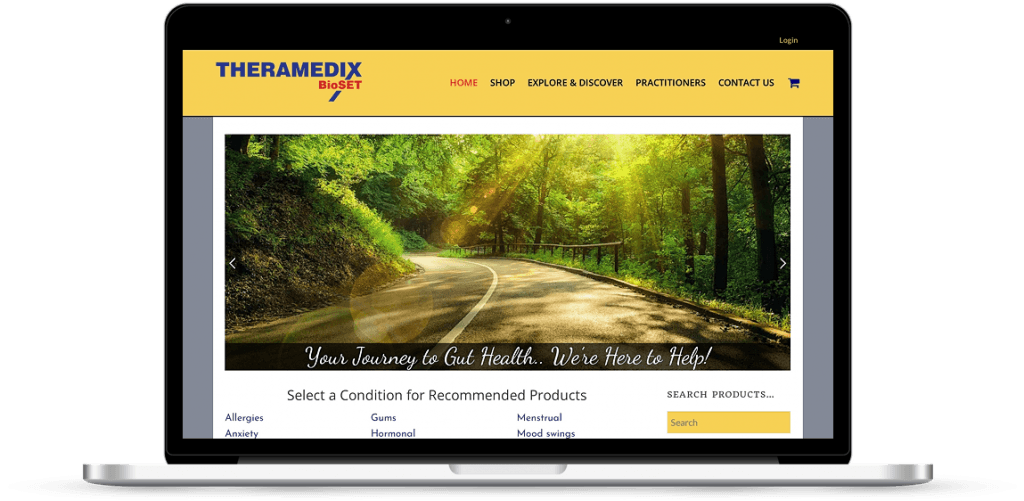 theramedix bioset web design