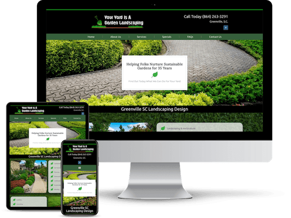 small business landscaping website