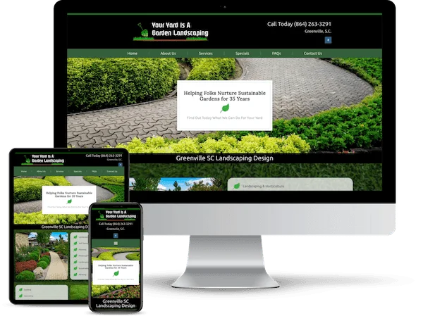 small business landscaping website
