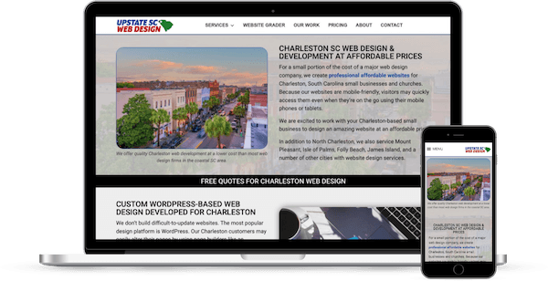 charleston sc web design featured