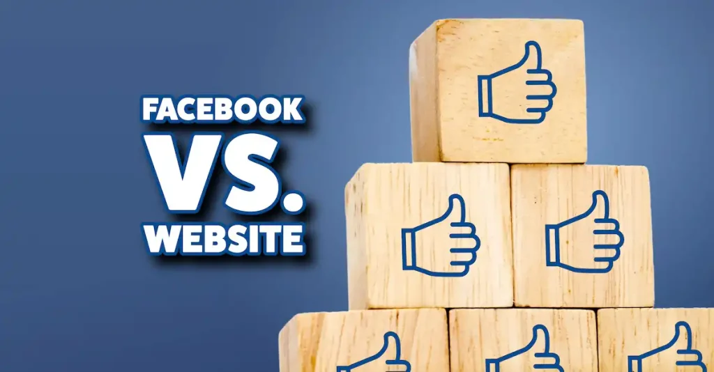 facebook vs website