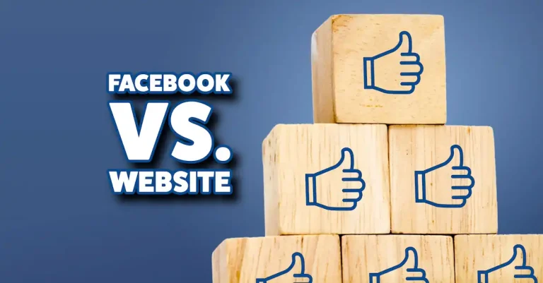 facebook vs website
