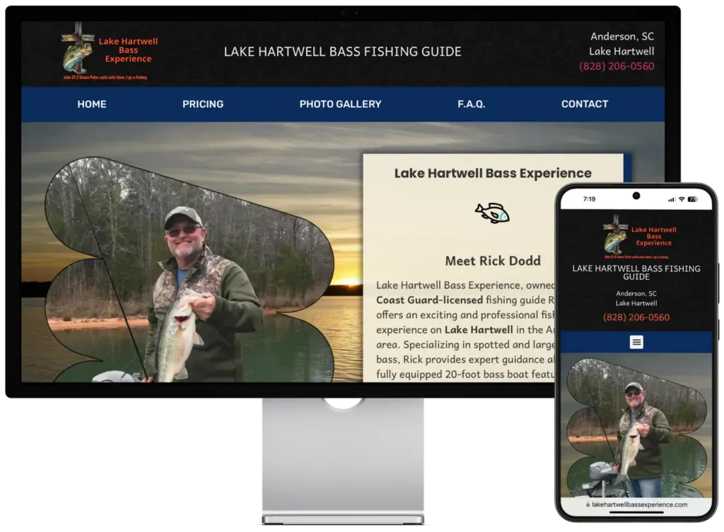 lake hartwell bass desktop and phone