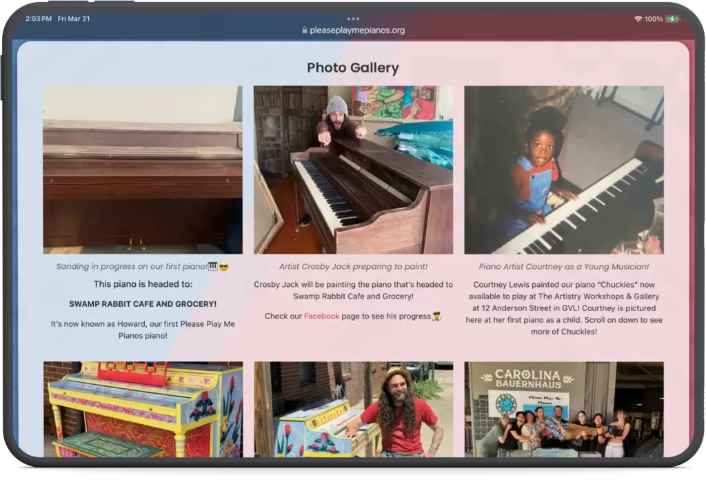 Please Play Piano Tablet Photos